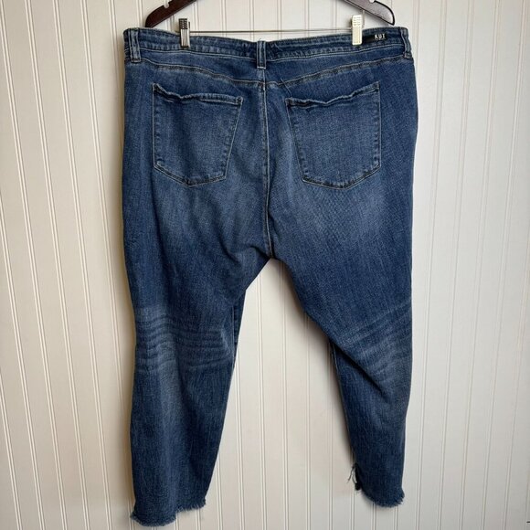 Kut from the Kloth Reese ankle straight jeans rawhem size 22W E16 - Picture 4 of 6